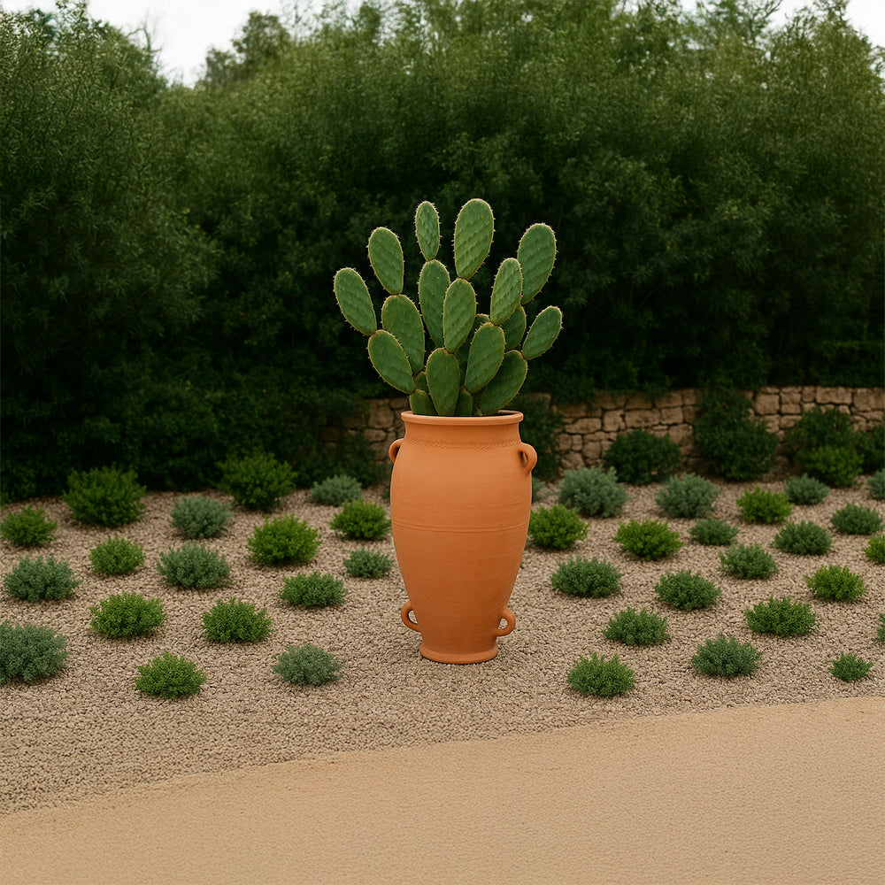 Tall Loop Garden Style Terracotta Planter