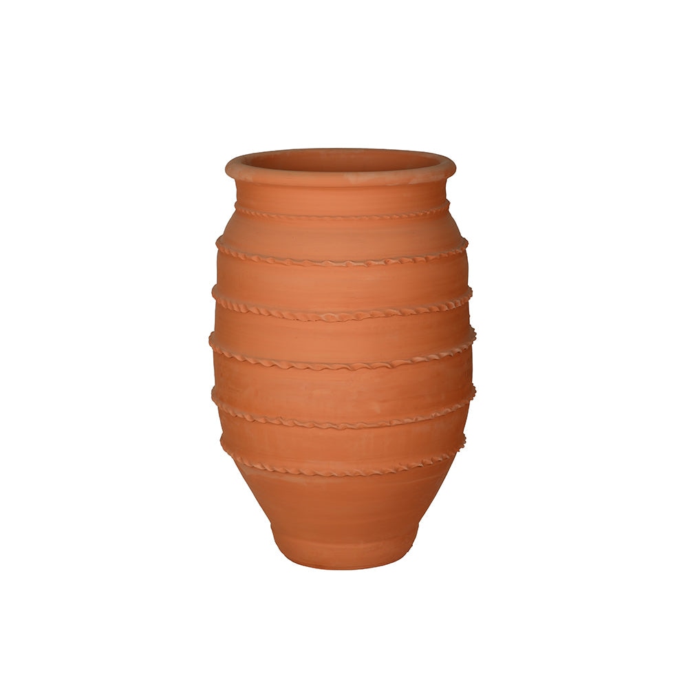 Ridged Oval Garden Style Terracotta Planter