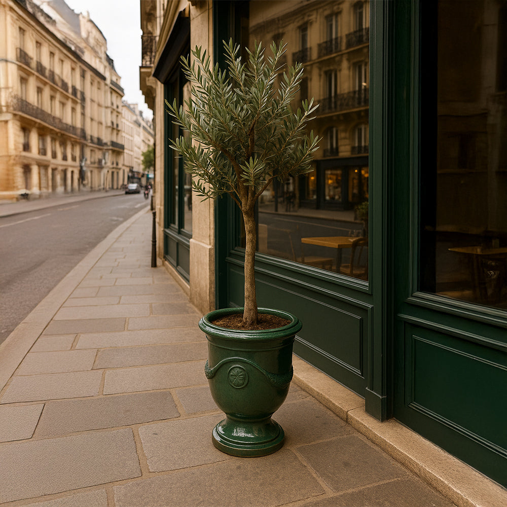 Emerald Garden Style Ceramic Planter