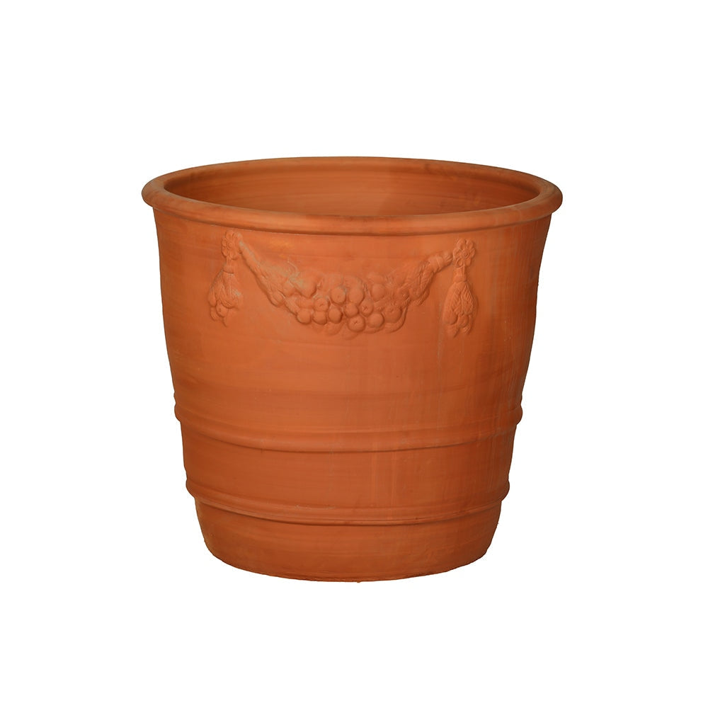 Grapevine Rimmed Decorative Terracotta Planter