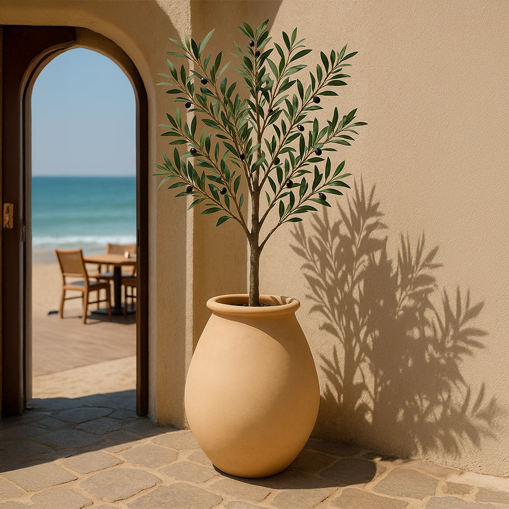 Sandstone Bulb Decorative Terracotta Planter
