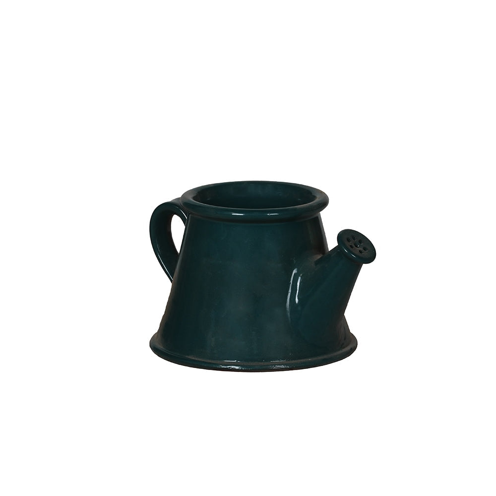 Dark Green Ceramic Watering Can