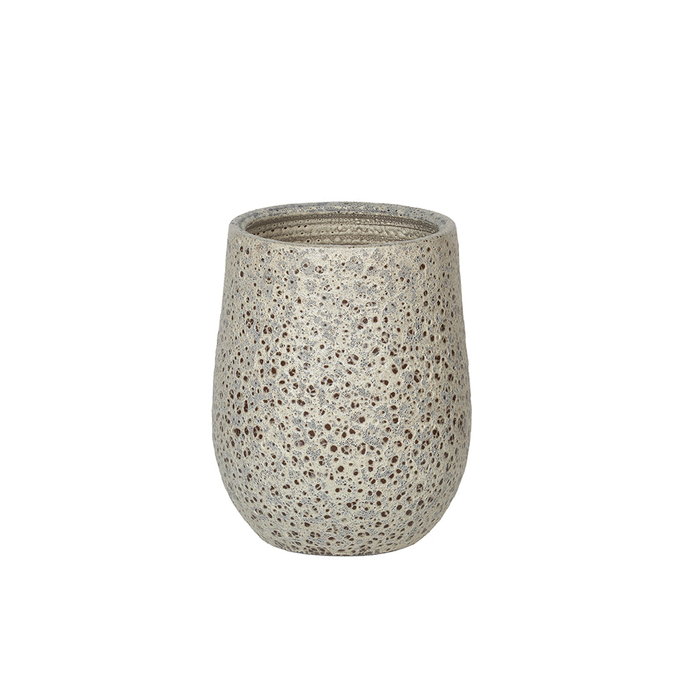 Lava Stone Textured Ceramic Flower Pot