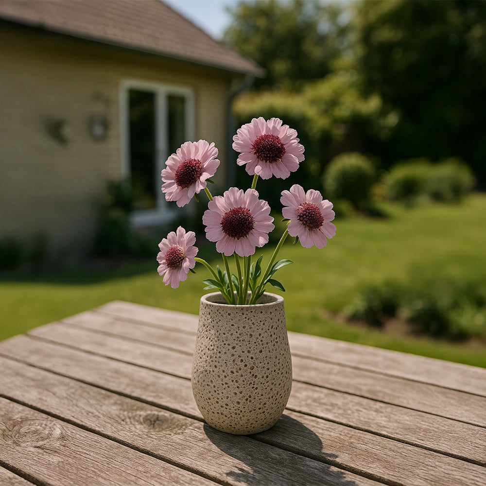Lava Stone Textured Ceramic Flower Pot