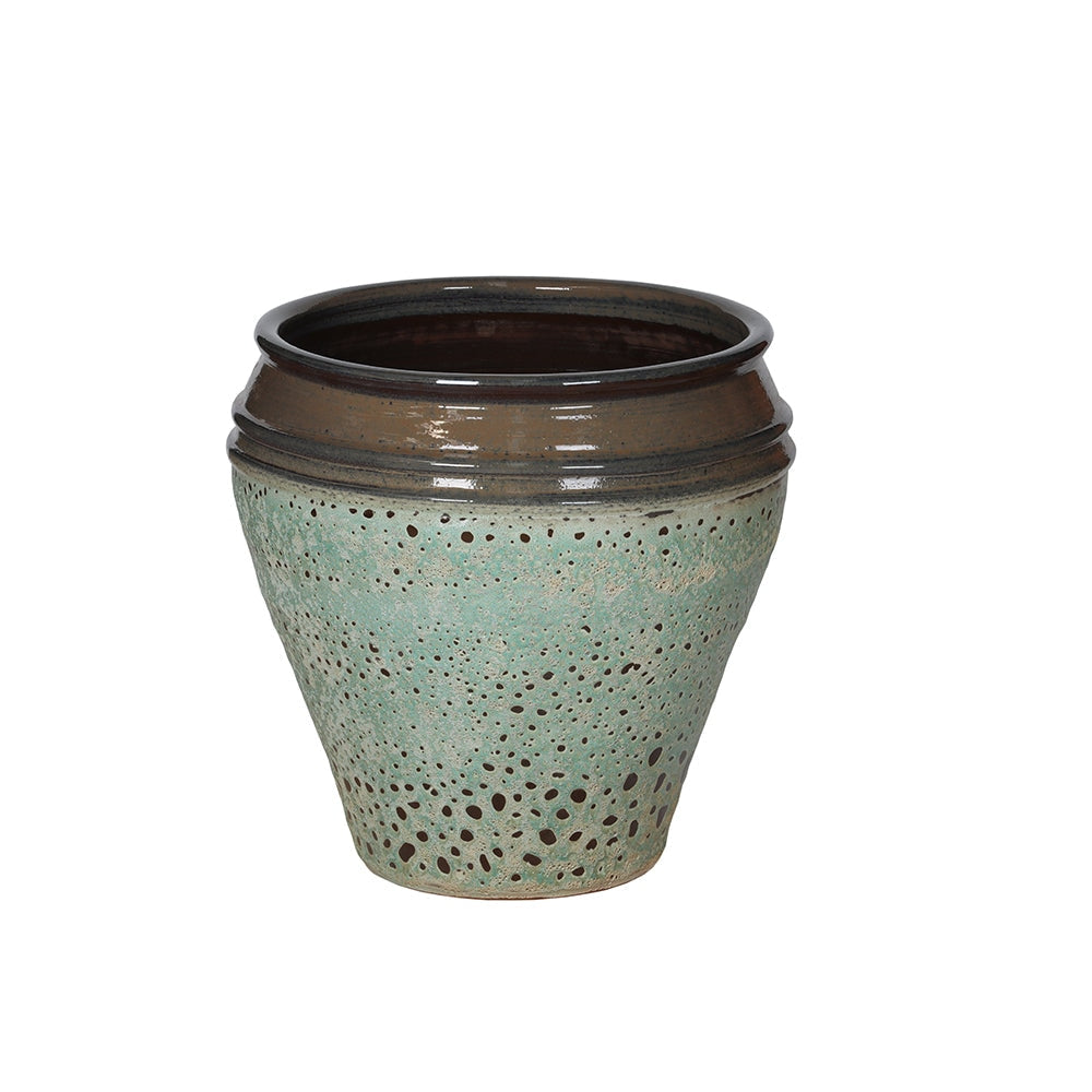 Moss Bronze Ceramic Flower Pot