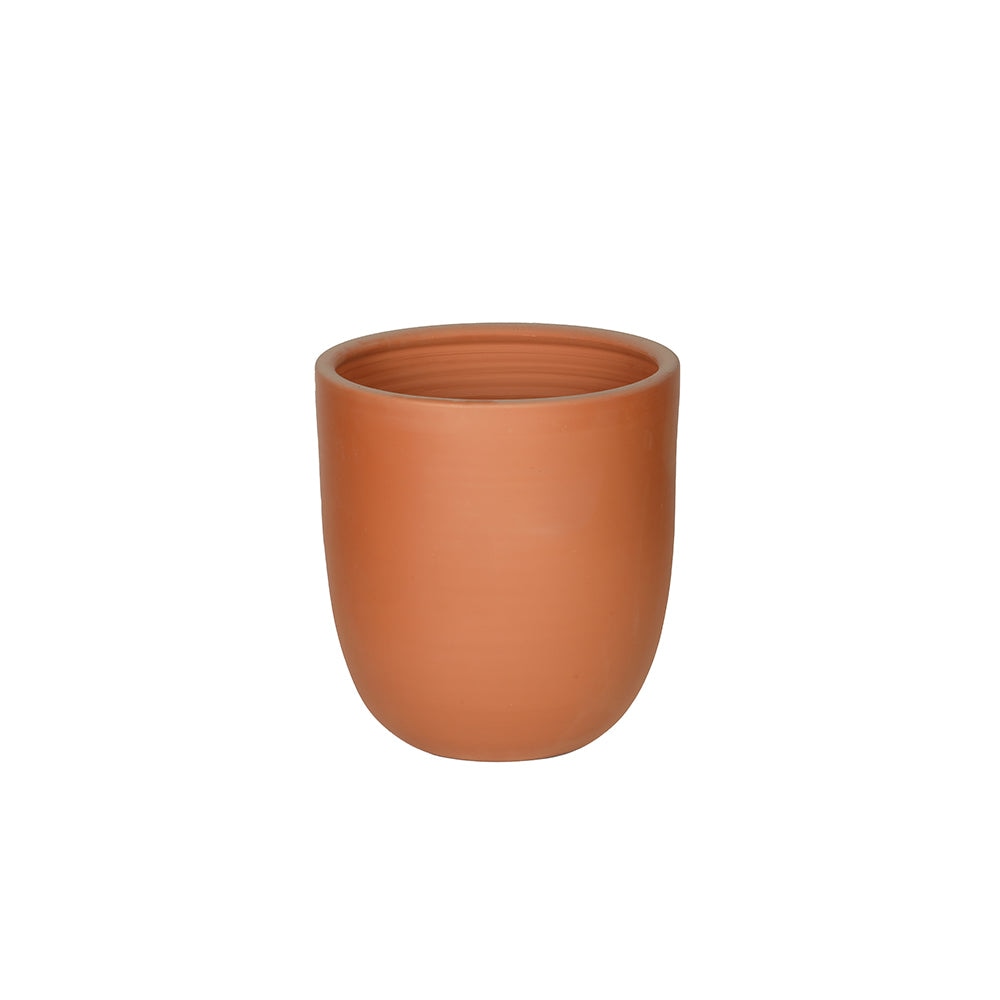 Smooth Tall Terracotta Flower Pot