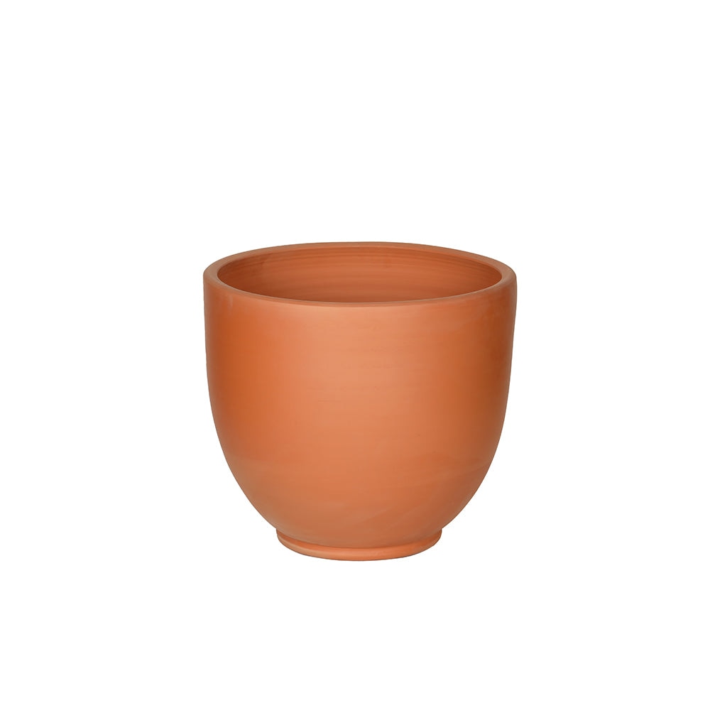 Rounded Wide Terracotta Flower Pot
