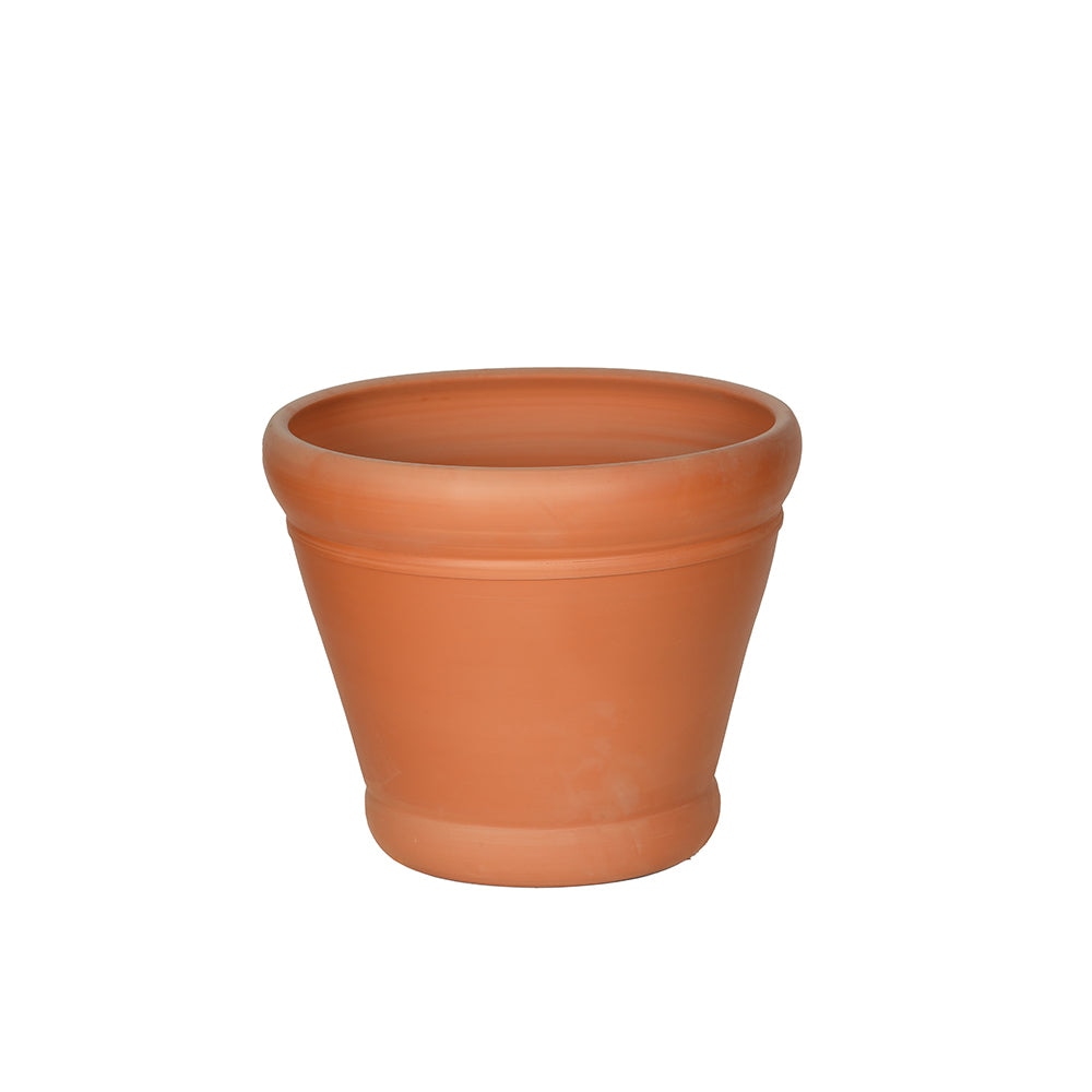 Wide Rimmed Terracotta Flower Pot