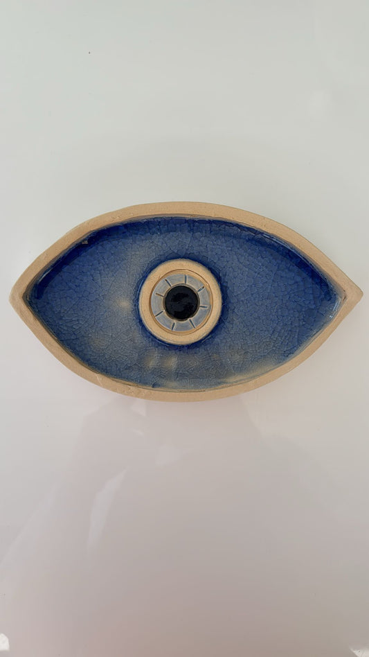 Handmade Turkish Evil Eye Wall Hanging – Glass Nazar Boncugu for Home Protection